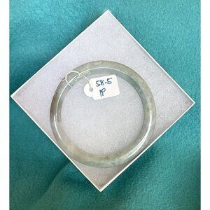 Luna’s Jade Forest Green Jade Bangle Bracelet Sz 58.5 IP
